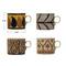 Hello Honey® 16oz. Multicolor Hand Painted Stoneware Mug Set with Pattern